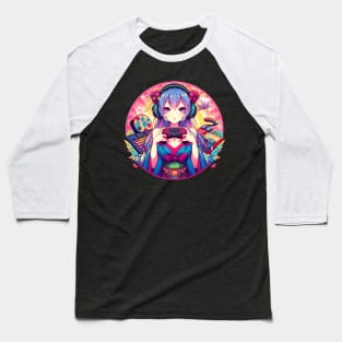 Otaku kawaii gamer girl Baseball T-Shirt